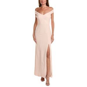 The Dessy Group Womens Dessy Collection Off-The-Shoulder Gown